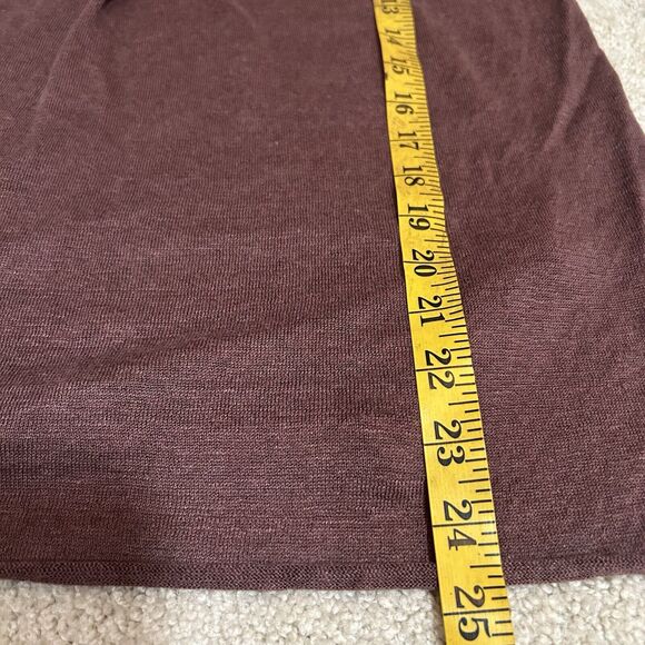 Poetry 100% Linen Knit Brown Top Blouse Shirt Half Sleeve V Neck US 6 Small - Picture 6 of 7